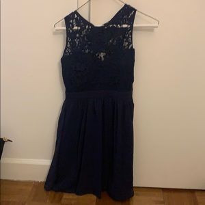 Lulus navy lace dress
